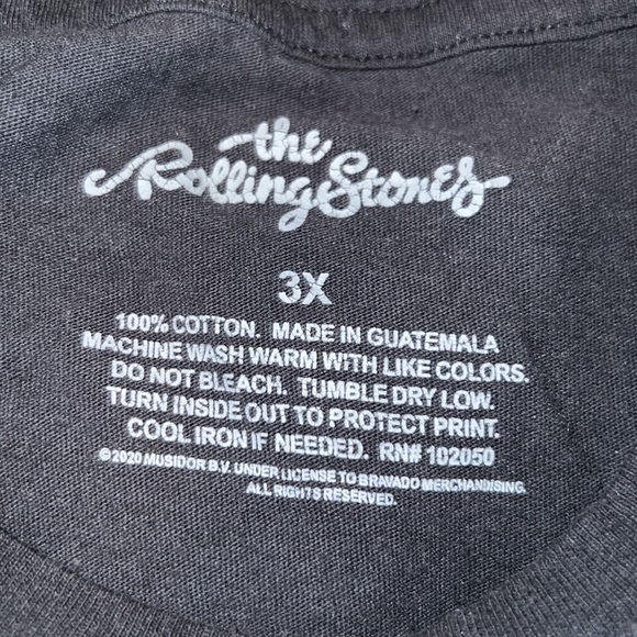 Rolling Stones Women's 3x Short Sleeve Graphic T-Shirt Charcoal - Picture 5 of 5